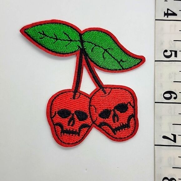 🎈5/$10🎈 PATCHES..CROC CHARMS.. skull.. cherries.. - Picture 1 of 1